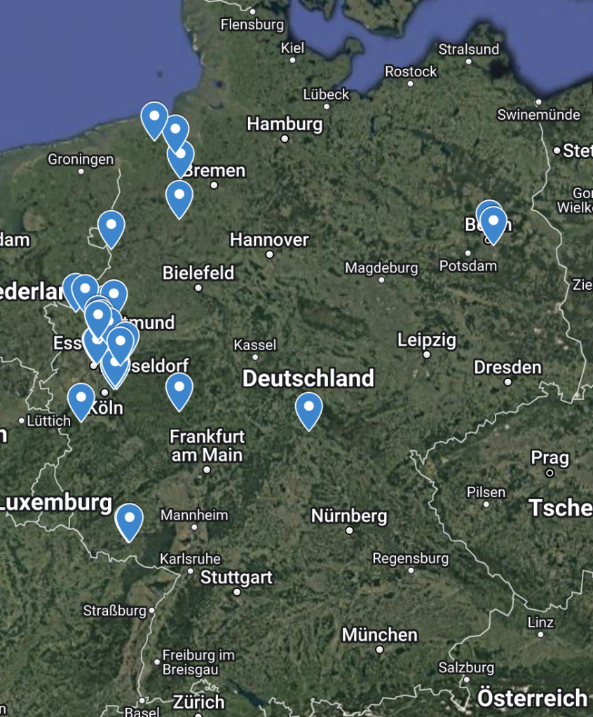 Regionen der Teilnehmer
(c) myMaps Google